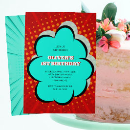 Convite Festa de primeiro aniversario da revista em quadri