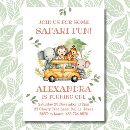 Convite Festa de primeiro aniversario da Selva de Menina S