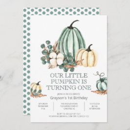 Convite Festa de primeiro aniversario de Abóbora