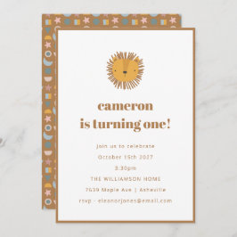 Convite Festa de primeiro aniversario de Animais para Cria