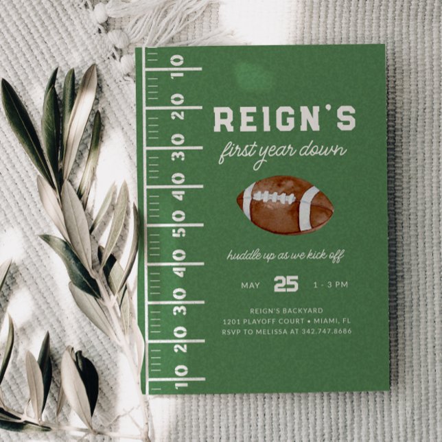 Convite Festa de primeiro aniversario de Futebol do 1º ano (Criador carregado)