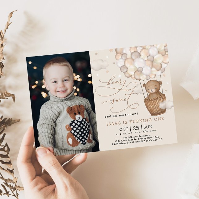 Convite Festa de primeiro aniversario do Balão de Ar Quent (Criador carregado)