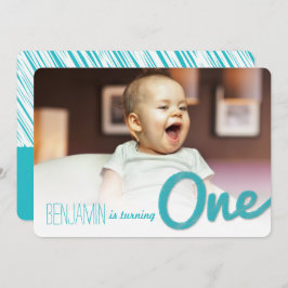 Convite Festa de primeiro aniversario do Blue Big Sketch O