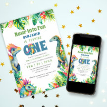 Festa de primeiro aniversario do Dinossauro Tropic