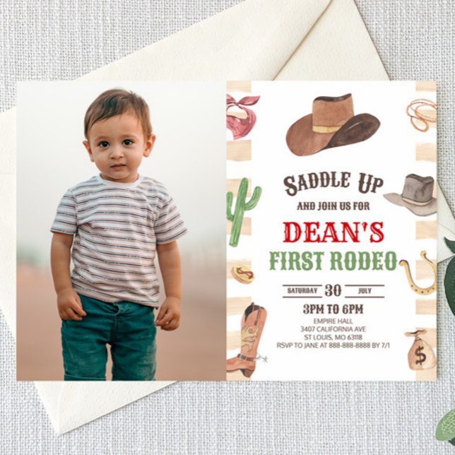 Convite Festa de primeiro aniversario do Primeiro Rodeio O (Criador carregado)