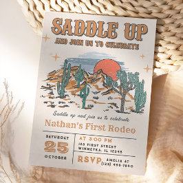 Convite Festa de primeiro aniversario do Rodeo Ocidental d