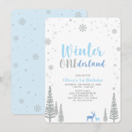 Convite Festa de primeiro aniversario do Silver Winter one