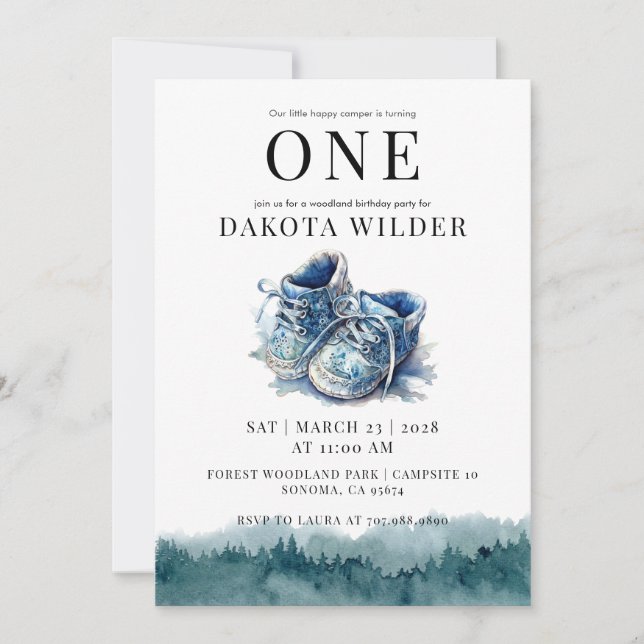 Convite Festa de primeiro aniversario Feliz (Frente)