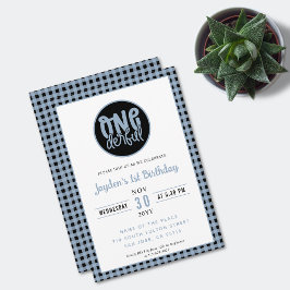 Convite Festa de primeiro aniversario Gira Azul Pastel Mar