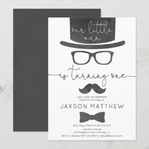 Convite Festa de primeiro aniversario para garotinho