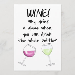 Convite Festa De Provando De Vinho Engraçada Dizendo Garr
