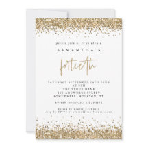 Festa de Quadragésimo Aniversário Glam Gold Glitte