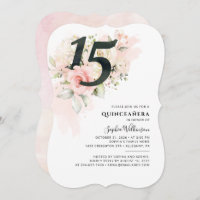 Festa de Quinceanera, 15 Floral Rosa, Aniversário