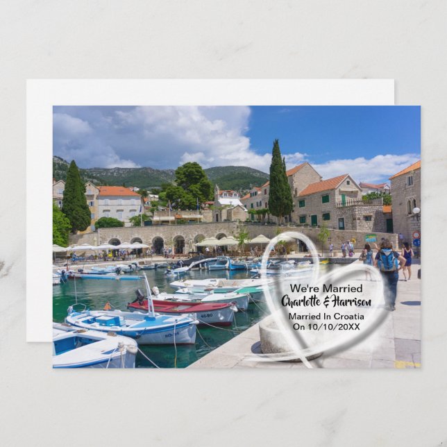 Convite Festa de Recepção de Casamento Pós-Casamento na Cr (Frente/Verso)