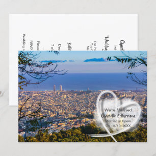 Convite Festa de Recepção de casamento postada casada na