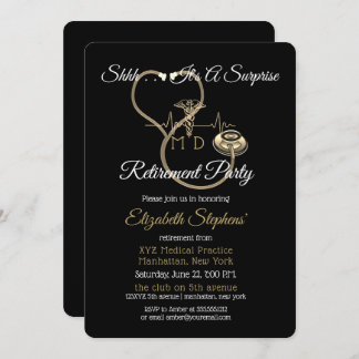 Convite Festa de Reforma do Médico Stethoscope