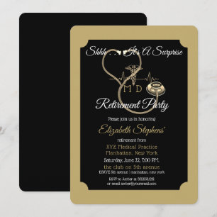 Convite Festa de Reforma do Médico Stethoscope