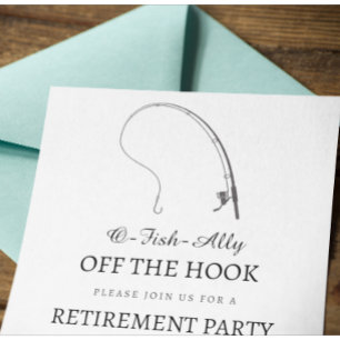 Convite Festa de Reforma do Tema de Pesca Simples