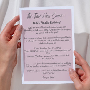 Convite Festa de Reforma Funerária