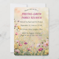 Festa de Reunião da Família de Flores Silvestres E