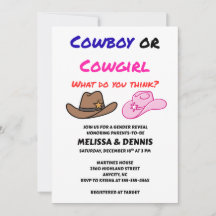 Festa de Revelação de Gênero Cowboy Cowgirl