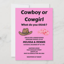 Festa de Revelação de Gênero Cowboy Cowgirl