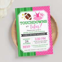 Festa de Revelação de Gênero Touchdowns ou Tutus