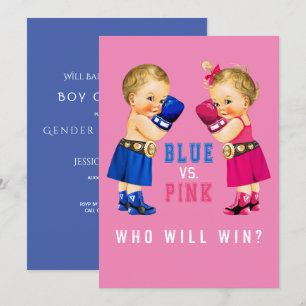 Convite Festa de Revolução de Gênero de Bebês