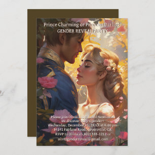 Convite Festa de Revolução de Gênero Prince ou Princesa Co