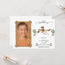 Convite Festa de Rodeio de Aniversário do CowBoy