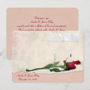 Convite Festa de Rosa e Vinho