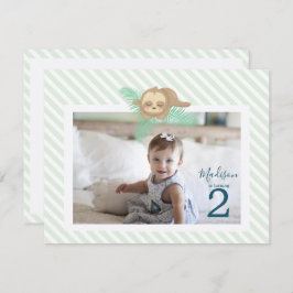 Convite Festa de segundo aniversário de Bebê com Sono Boni