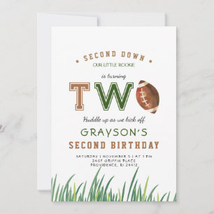 Convite Festa de segundo aniversário de Futebol do Huddle 