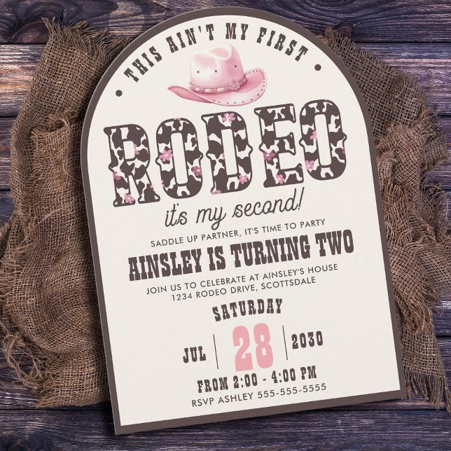 Convite Festa de segundo aniversário de Raparigas Arrancad (Criador carregado)