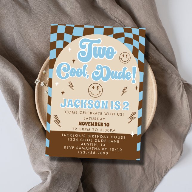 Convite Festa de segundo aniversário de Rapaz Legal da Lei (Criador carregado)