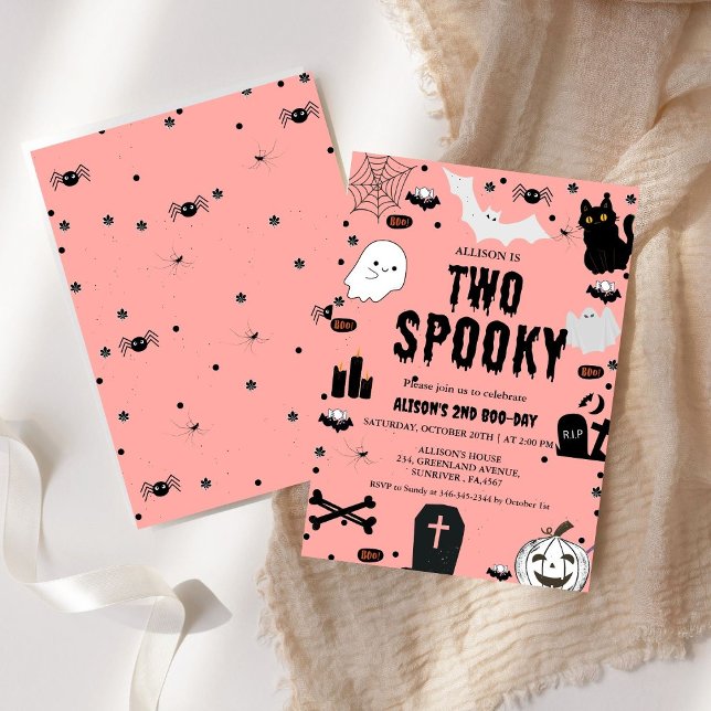 Convite Festa de segundo aniversário do Fantasma Dois Spoo (Criador carregado)