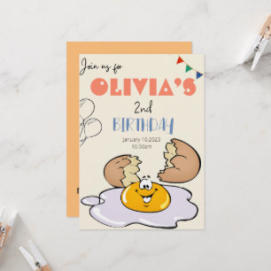 Convite Festa de segundo aniversário para crianças do café