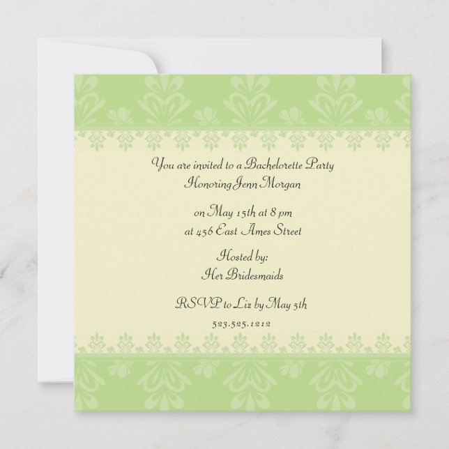 Convite Festa de solteira (Frente)