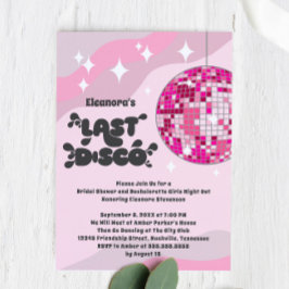 Convite Festa de Solteira & Chá de Panela Groovy Última Di