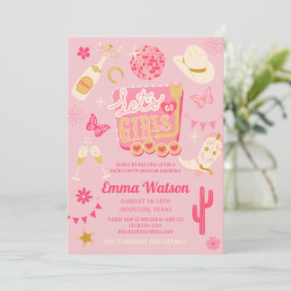 Convite Festa de solteira da Disco Cowgirl