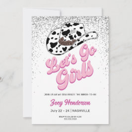 Convite Festa de solteira de Fim de Semana do vamos Go Gir