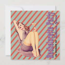 Convite festa de solteira de fixação retroativa do padrão 