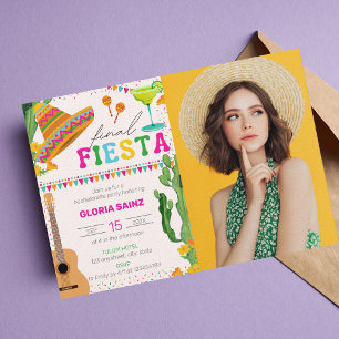 Convite Festa de solteira de Foto Final Fiesta