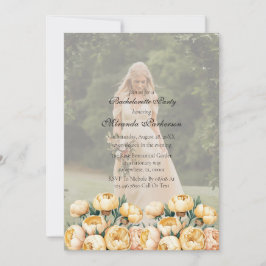 Convite Festa de solteira de Fotografias Amarelo da Arch