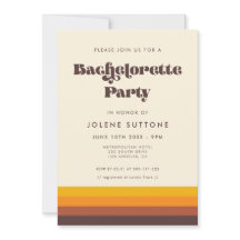 Festa de solteira de Meio século de vinheta retror