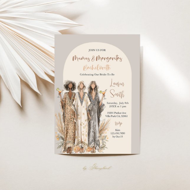 Convite Festa de solteira de Mumu e Margaritas (Criador carregado)