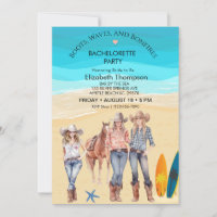 Festa de solteira de praia de Cowboys da costa