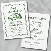 Festa de solteira do Acampamento Desenhado à Mão