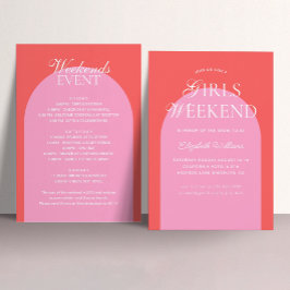 Convite Festa de solteira do Fim de Semana das Raparigas d