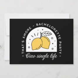 Convite Festa de solteira limão fruta preto